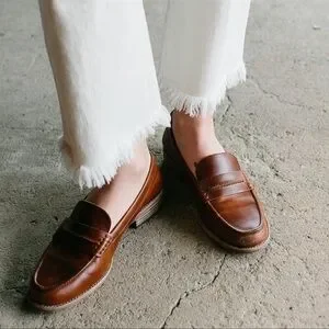 Madewell The Elinor Loafer Brown Leather Loafers 9.5 Madewell the elinor - Gem main image 2